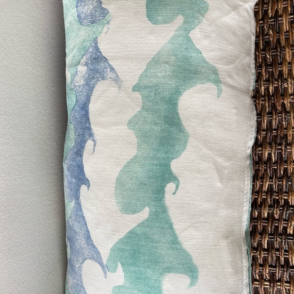 Two one-of-a-kind Mermaid/Merman Pillows 12x22 - Picture 3 of 6